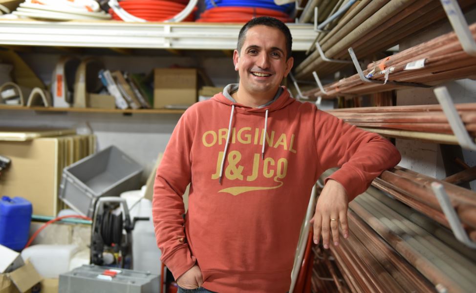 Nicolas, plombier utilisateur de Rivalis