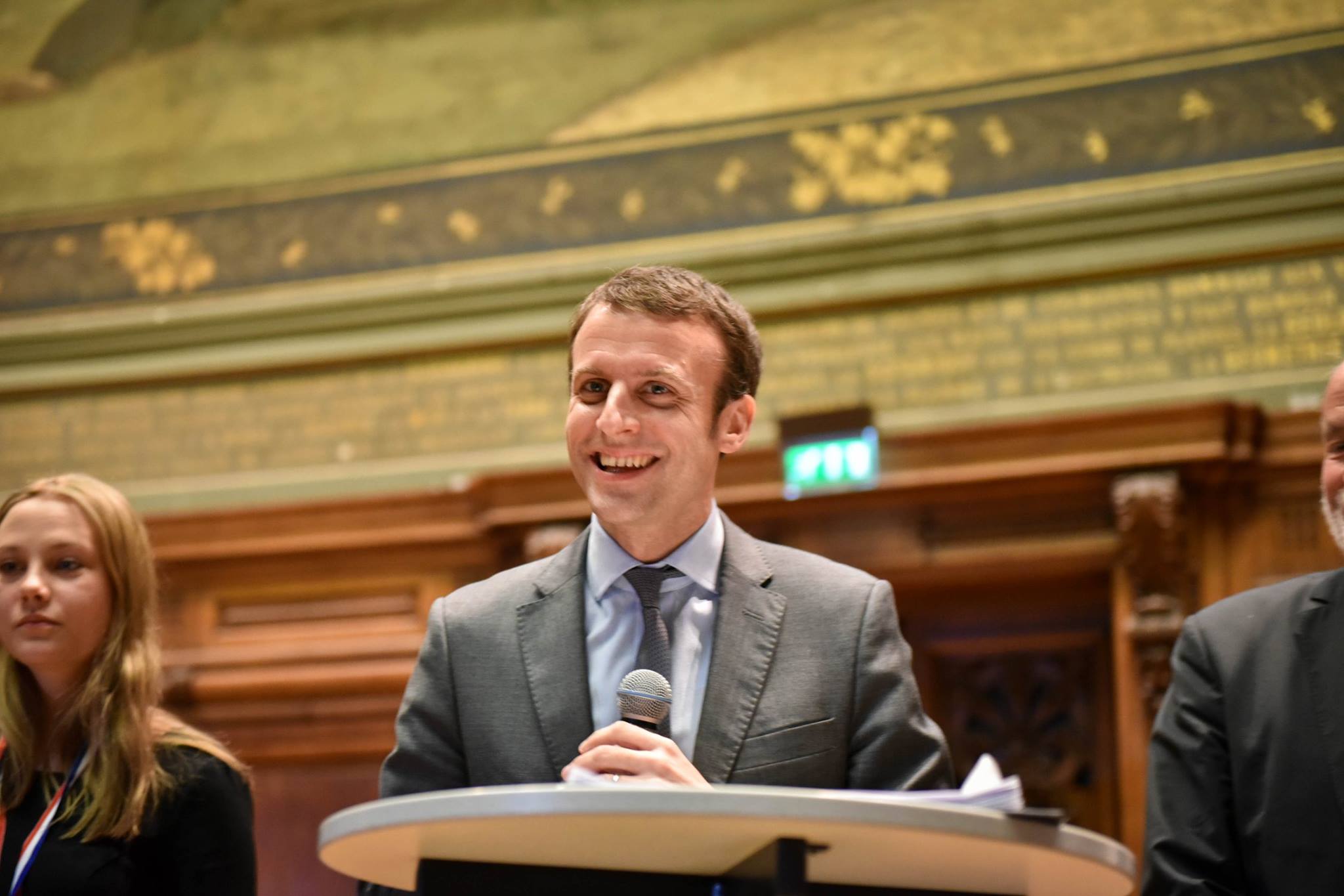 Emmanuel Macron à la cérémonie